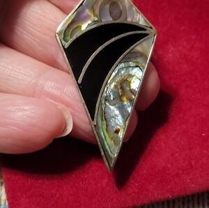Vintage  Abalone Pendant Mexico